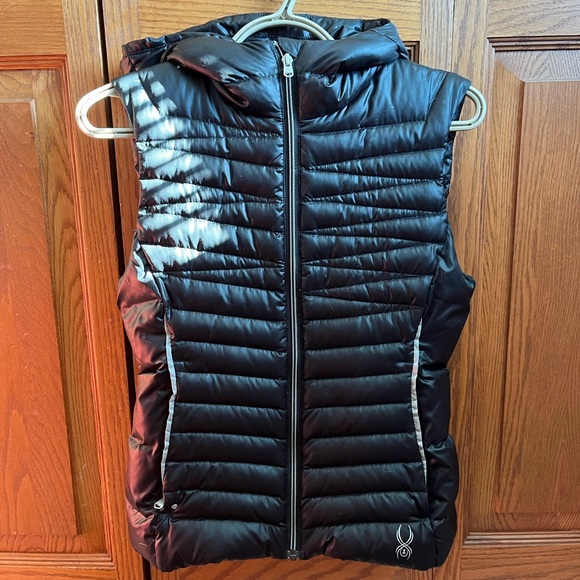 Spyder Hooded Down Vest - Picture 1 of 4